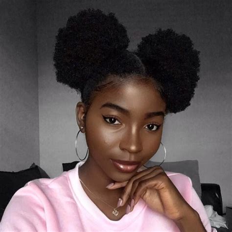 space buns black girl